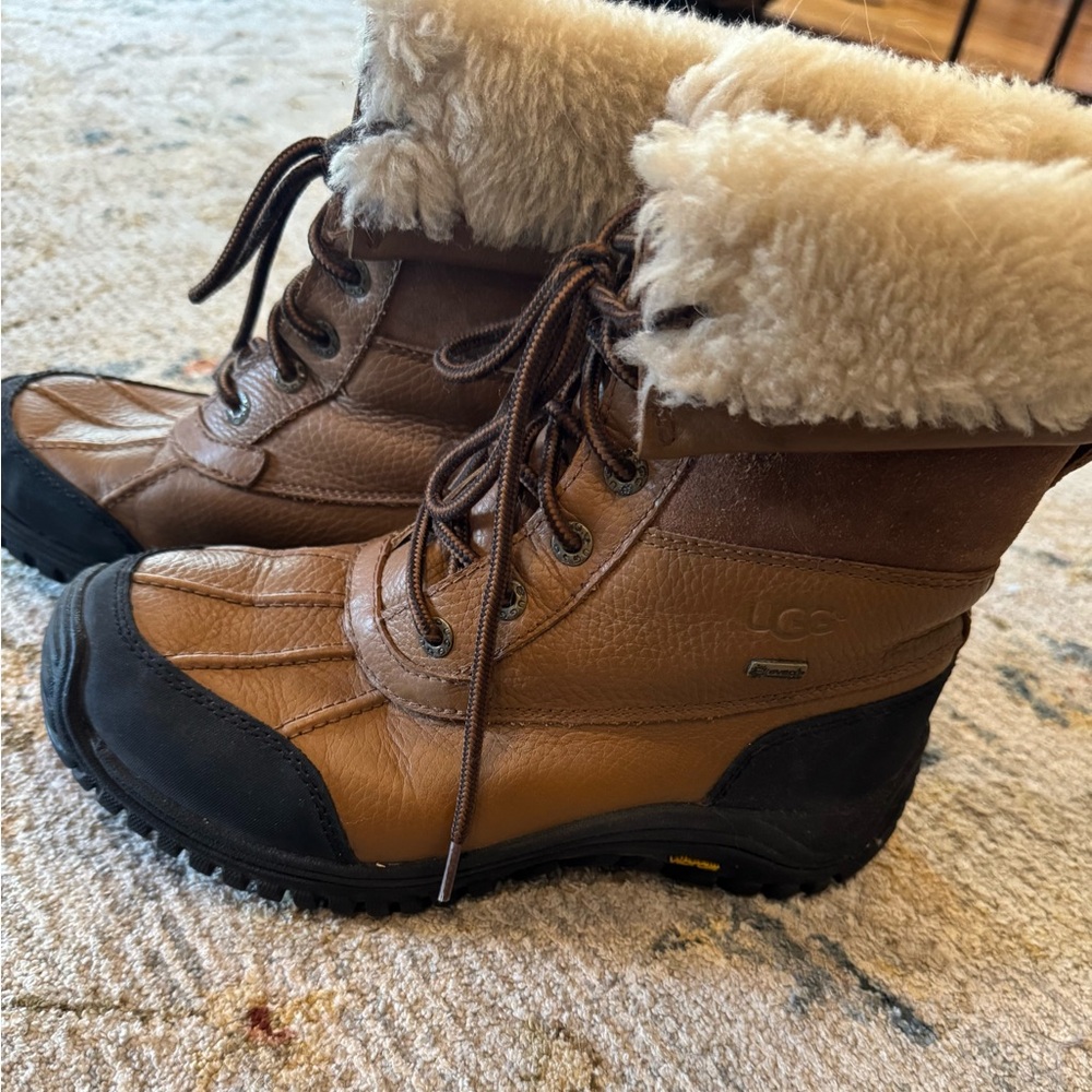 UGG Tan and Black Winter Boots